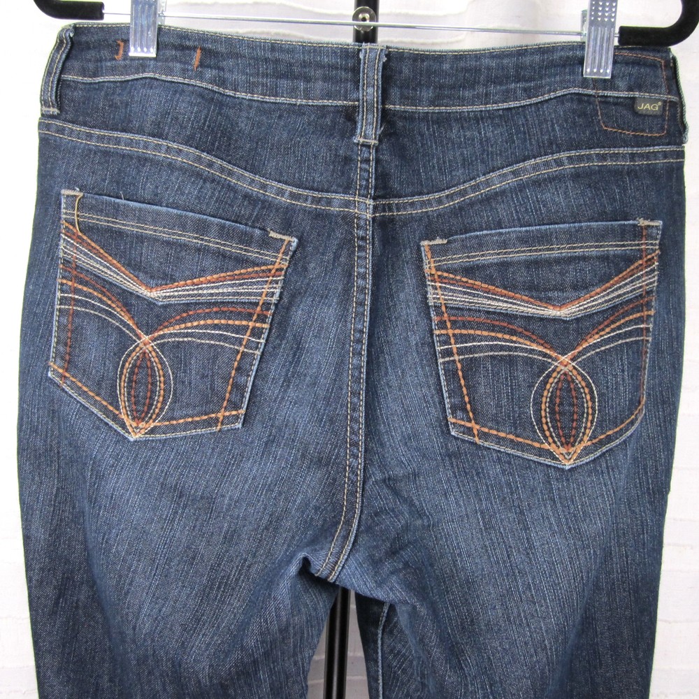 Jag Jeans Mid Rise Slim Leg Blue Jeans - 12P - Picture 4 of 11